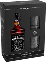 Jack Daniels Whiskey  0.70L, 40.0%, gift + 2 pohre